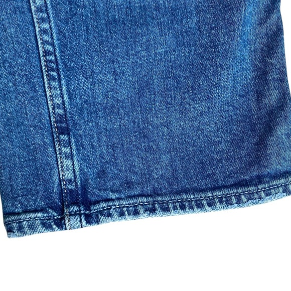 Paige Noella Destructed Straight Crop Jeans 29 Distressed Raw Hem Denim - Picture 6 of 14